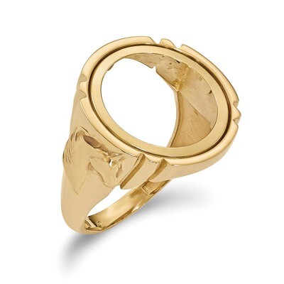 1/10AE Polished Coin Ring 14k Gold CR5/10AE, MPN: CR5/10AE, 196904065815