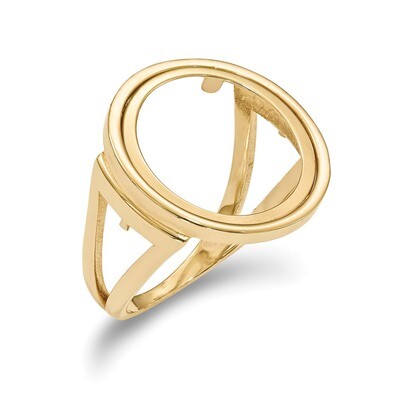 1/10AE Polished Coin Ring 14k Gold CR13/10AE, MPN: CR13/10AE, 196904066737