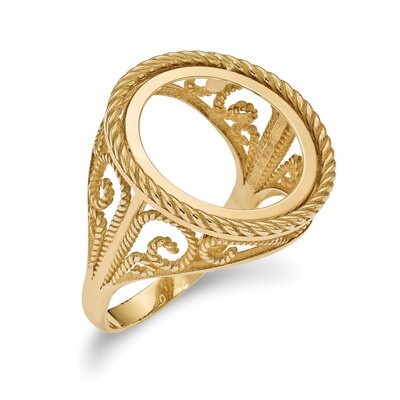 1/10AE Polished Coin Ring 14k Gold CR11/10AE, MPN: CR11/10AE, 196904067093