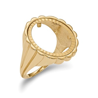 1/10AE Diamond -cut Coin Ring 14k Gold CR3D/10AE, MPN: CR3D/10AE, 196904066096
