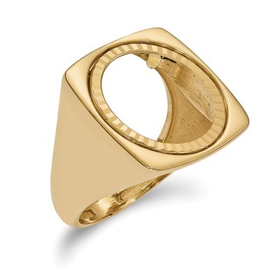 1/10AE Diamond -cut Coin Ring 14k Gold CR4D/10AE, MPN: CR4D/10AE, 196904065952