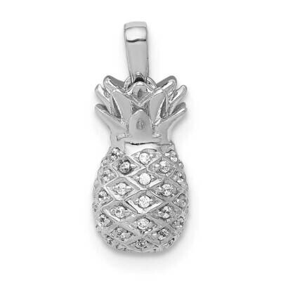 Pineapple Pendant 14k White Gold Diamond PM4132-015-WA, MPN: PM4132-015-WA, 883957509334