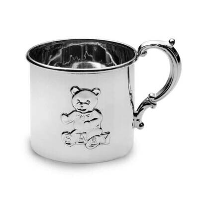 Hollow Handle Teddy Bear Baby Cup Sterling Silver GP433, MPN: GP433, 781642000398