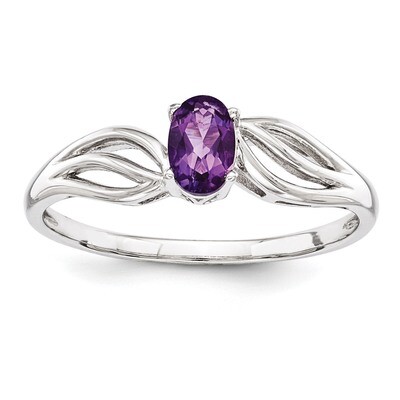 Amethyst February Ring Sterling Silver QBR17FEB, MPN: QBR17FEB, 883957397016