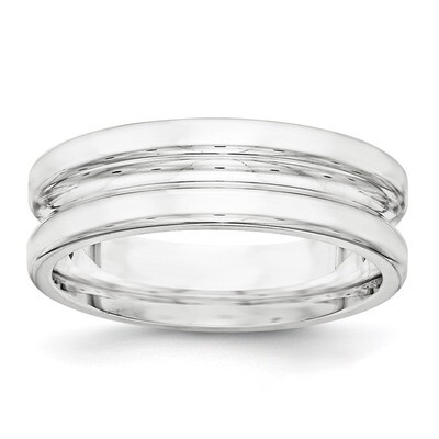 7mm Polished Fancy Band Sterling Silver QWB123 Engravable, MPN: QWB123, 886774332086