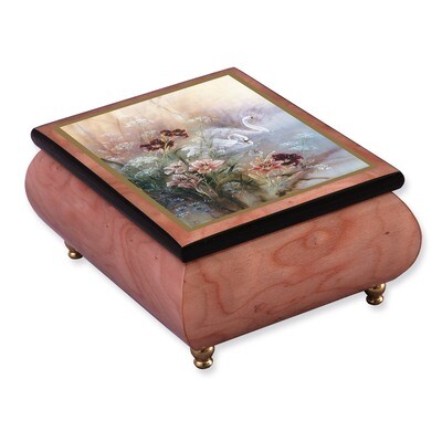 Artist Len Liu Swan with Daylilies Music Box GM7550, MPN: GM7550, 802192955704