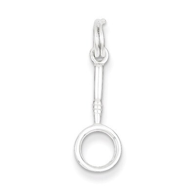 Magnifying Glass Charm Sterling Silver QC4786, MPN: QC4786, 723252322385
