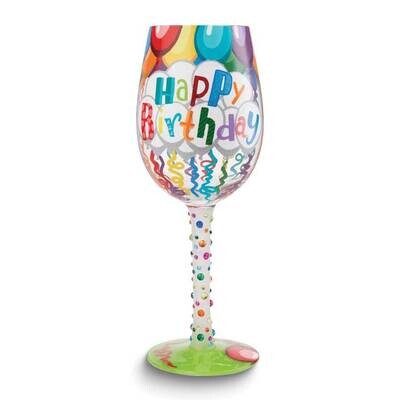 Lolita Happy Birthday Decore Wine Glass GM24704, MPN: GM24704, 28399284474