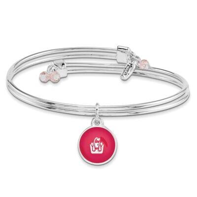 Silver-tone Trinky Things Birthday Happiness Bangle Bracelet/Card GM16069, MPN: GM16069, 8536910069…