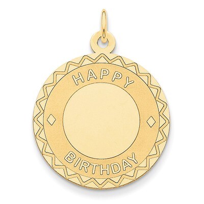 Happy Birthday Charm 14k Gold XAC772, MPN: XAC772, 883957344249