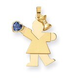 Girl with Diamond December Birthstone Charm 14k Gold XK264DEC, MPN: XK264DEC, 883957859200