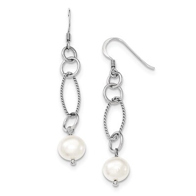Pearl Earrings Sterling Silver Cultured QE4332, MPN: QE4332, 883957929620