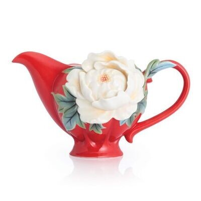 Franz Porcelain Venice Peony Design Sculptured Porcelain Creamer FZ02750, MPN: FZ02750,