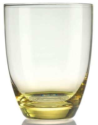 Arzberg Venice Glass Water Tumbler Yellow 12 1/2 Oz 4 1/8 inch Box Of 6, MPN: 49903-609021-40105, U…