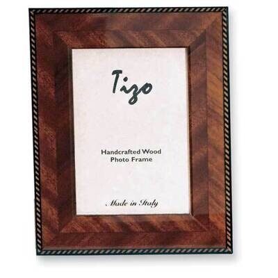 Brown Marquetry 7.5X9.5 Photo Picture Frame GP9024, MPN: GP9024,
