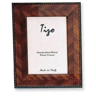 Brown Marquetry 5X7 Photo Picture Frame GP9023, MPN: GP9023,