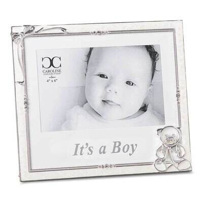 Silver-tone Ivory Enamel It&#39;s a Boy 4 x 6 Inch Picture Frame GM23607, MPN: GM23607, 89945691320