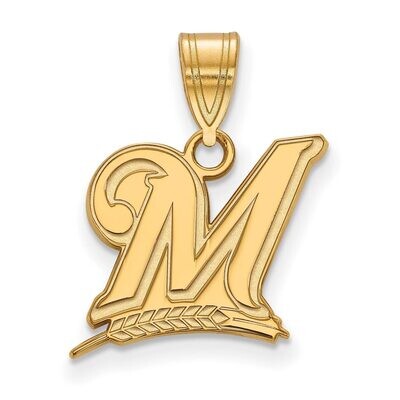 Milwaukee Brewers Medium Pendant 10k Yellow Gold 1Y003BRE, MPN: 1Y003BRE, 886774799131