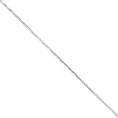 9 Inch 1.2mm Round Snake Chain Sterling Silver QSN035-9, MPN: QSN035-9, 883957257372