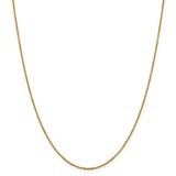 Leslie&#39;s 1.25 mm Diamond-cut Rolo Chain 16 Inch 14k Gold HB-7212-16, MPN: 7212-16, 191101847837