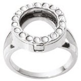 Nikki Lissoni Interchangeable Ring with Swarovski Stones Silver-Plated Size 8 R1004S8, MPN: R1004S8…