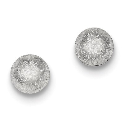 Finish Post Earrings Sterling Silver Satin QE8574, MPN: QE8574, 883957357126