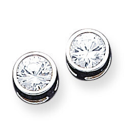 Post Earrings Sterling Silver Diamond QE302, MPN: QE302, 883957925103