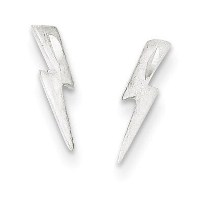 Lightning Bolt Post Earrings Sterling Silver QE3316, MPN: QE3316, 883957583709