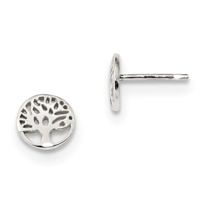 Tree Post Earrings Sterling Silver QE13558, MPN: QE13558, 723252881776