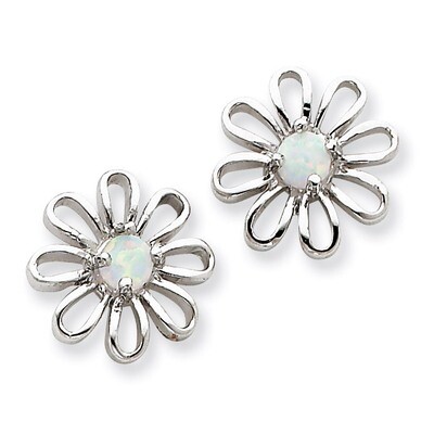 Opal Daisy Post Earrings Sterling Silver QE4964, MPN: QE4964, 191101188756