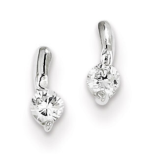 Post Earrings Sterling Silver Diamond QE1703, MPN: QE1703, 883957922508
