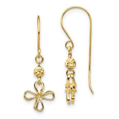 Open Clover Dangle Earrings 14k Gold TF1557, MPN: TF1557, 883957966779