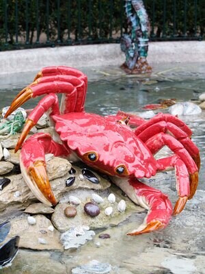Bordallo Pinheiro Pinheiro Arte Bordallo Pinheiro Giant Crab Decorated 65004024, MPN: 65004024, 560…