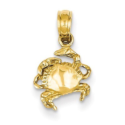 Crab Pendant 14k Gold K2988, MPN: K2988, 637218011728