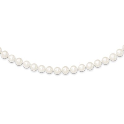 7-8mm White Cultured Pearl Necklace Sterling Silver QH4778-20, MPN: QH4778-20, 883957401027