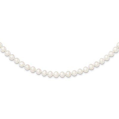 5-6mm White Cultured Pearl Necklace Sterling Silver QH4769-16, MPN: QH4769-16, 883957490090