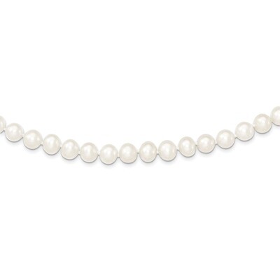 8-9mm White Cultured Pearl Necklace Sterling Silver QH4728-16, MPN: QH4728-16, 883957548937