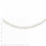 6-7mm White Cultured Pearl Necklace Sterling Silver QH4726-24, MPN: QH4726-24, 883957480619