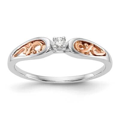 Rose Gold Comp. Diamond Promise/Engagement Ring 14k White Gold RM3139E-005-RWAA, MPN: RM3139E-005-R…