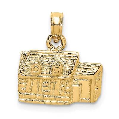 Kings Arms Tavern Williamsburg Va Charm 14k Gold 3-D K7239, MPN: K7239, 637218066667
