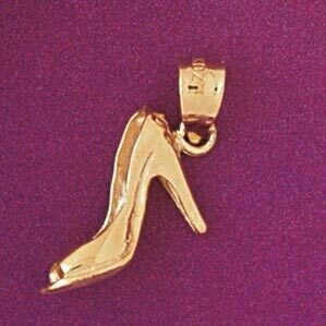 Dazzlers Jewelry Shoe Pendant Necklace Charm Bracelet in Yellow, White or Rose Gold 6122, MPN: DZ-6…