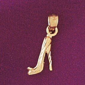Dazzlers Jewelry Shoe Pendant Necklace Charm Bracelet in Yellow, White or Rose Gold 6121, MPN: DZ-6…