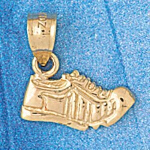 Dazzlers Jewelry Running Shoes Pendant Necklace Charm Bracelet in Yellow, White or Rose Gold 3602, …