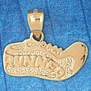 Dazzlers Jewelry Running Shoes Pendant Necklace Charm Bracelet in Yellow, White or Rose Gold 3601, …