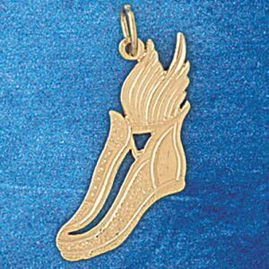 Dazzlers Jewelry Running Shoes Pendant Necklace Charm Bracelet in Yellow, White or Rose Gold 3600, …