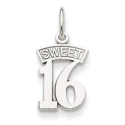 Sweet 16 Charm 14k White Gold WCH25, MPN: WCH25, 883957342559