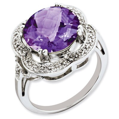 Amethyst Ring Sterling Silver QR3200AM, MPN: QR3200AM, 886774200668