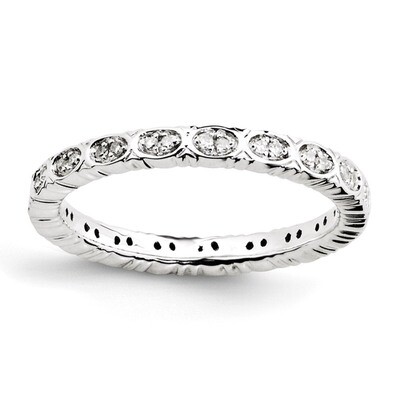Diamond Ring - Sterling Silver QSK1050, MPN: QSK1050, 886774202464