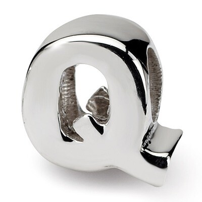 Letter Q Bead - Sterling Silver QRS468Q, MPN: QRS468Q, 883957720937