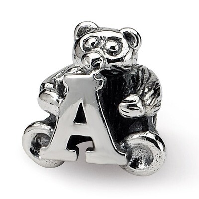 Letter A Bead - Sterling Silver QRS712A, MPN: QRS712A, 883957726663